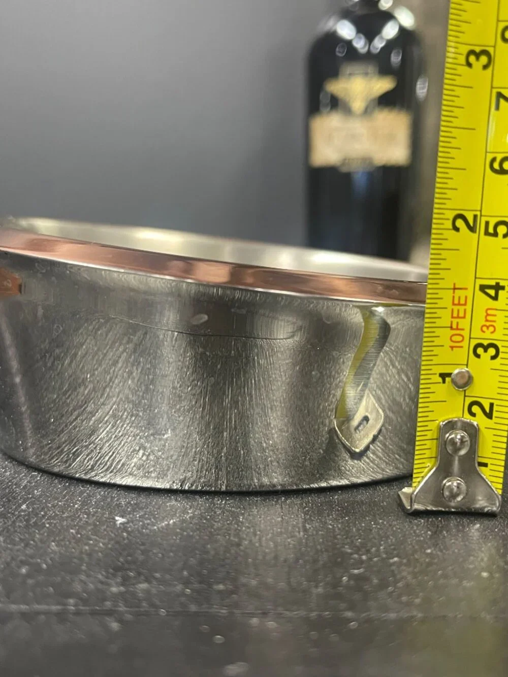 Williams Sonoma Stainless Copper Wine Coaster NWT